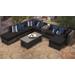 Venice 10 Piece Outdoor Wicker Patio Furniture Set 10a in Black - TK Classics Venice-10A-Black