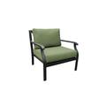 kathy ireland Homes & Gardens Madison Ave. 6 Piece Outdoor Aluminum Patio Furniture Set 06r in Forest - TK Classics Madison-06R-Cilantro