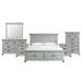 Brooks King Platform Storage 6PC Bedroom Set in Grey - Picket House Furnishings SR350KB6PC