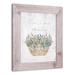 Rosalind Wheeler Flower Basket Greenery - Picture Frame Graphic Art Plastic/Acrylic in Green/White/Yellow | 14 H x 11 W x 0.75 D in | Wayfair