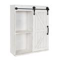 Joss & Main Malese 27.6" Tall 1 - Door Accent Cabinet Wood in White | 27.6 H x 21.7 W x 88.2 D in | Wayfair 8102450D46F24AF29BC95C7A4E18A16F