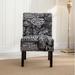 Slipper Chair - Winston Porter Crescentia 21.63" Wide Polyester Slipper Chair Polyester in Black | 32.75 H x 21.63 W x 29.13 D in | Wayfair
