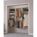 Latitude Run® Modular Closets Closet System Walk-In Sets w/ 3 Hanging unit & Shelves Manufactured in Brown/White | 84 H x 88.5 W x 14 D in | Wayfair