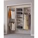 Latitude Run® Modular Closets Closet System Walk-In Sets, 2 Hanging Unit w/ Shelf Tower Manufactured in Brown/White | Wayfair