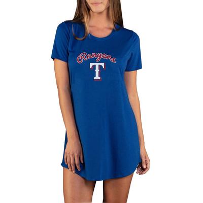 MLB Marathon Women's Night Shirt (Size L) Texas Rangers, Polyester,Rayon