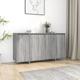 Design In - Buffet bahut enfilade Style industriel Meuble de rangement - Sonoma gris 135x41x75 cm