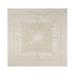 French Home Linen 71" x 71" Arboretum Tablecloth - Ivory and Taupe