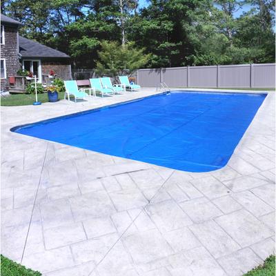 Pool Mate Deluxe 5-Year Blue/Silver Solar Blanket for In-Ground Swimming Pools