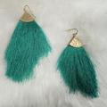 Anthropologie Jewelry | Green Boho Fringe Earrings Nwot Price Lowered Today 11/17/2023 From 20 | Color: Gold/Green | Size: 2 1/2"