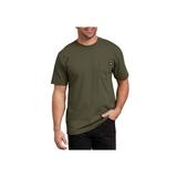 Men's Big & Tall Dickies Short Sleeve Heavyweight T-Shirt by Dickies in Military Green (Size 2X)