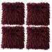 Everly Quinn Faux Fur Throw Cushion Covers Square Faux Fur in Red | 18 H x 18 W x 1 D in | Wayfair AA06E89CBA0740F290700D7C2B8288B8