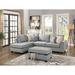 Gray Sectional - Latitude Run® Pasion 71" Wide Reversible Corner Sectional w/ Ottoman | 35 H x 105 W x 75 D in | Wayfair