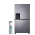 LG - Réfrigérateur Frigo Américain 2 Portes inox 635L Door Cooling - Gris