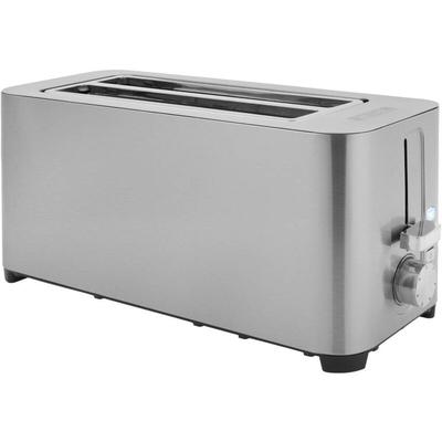 Princess - 142402 Double toaster à fente large avec grille spéciale viennoisieries acier inoxydable