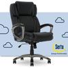 Serta Garret Ergonomic Executive Office Chair, Adjustable with Layered Body Pillows, Waterfall Seat Edge