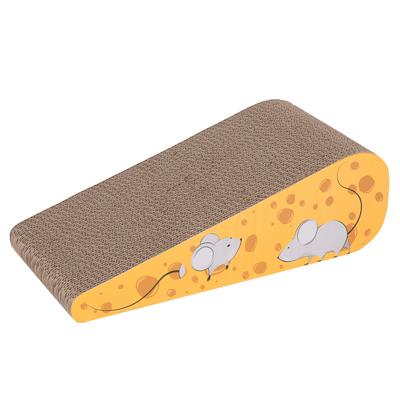 Cardboard Cat Scratch Block Cheese Wedge