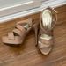 Jessica Simpson Shoes | Jessica Simpson Platform Sandals | Color: Cream/Tan | Size: 6