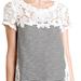 Anthropologie Tops | Anthropologie Meadow Rue Crochet Lace Striped Top | Color: Black/White | Size: Various