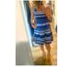 Nine West Dresses | Blue And White Nine West Striped Fit And Flare Dress | Color: Blue/White | Size: 4