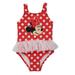 Disney Swim | Disney’s Minnie Mouse Red & White Polka Dot Tutu One-Piece Girls 18 Months | Color: Red/White | Size: 18mb