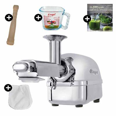 Angel Juicer 7500 + GP-Saftset | Slow Juicer komplett aus Edelstahl Image