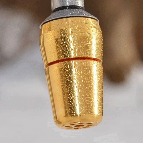 Aquadea ToneOne Basic | Titan-Gold | KRISTALLWIRBEL® Wasserwirbler | Bergkristall