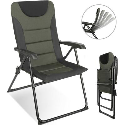 HOMECALL Campingstuhl Gartenstuhl Anglerstuhl Faltsessel Klappstuhl für Wohnwagen Outdoors 5 fach Image