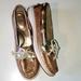 Coach Shoes | Coach Women's 6.5 Gold Sparkle Loafers | Color: Gold | Size: 6.5