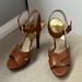 Michael Kors Shoes | Michael Kors Stiletto Brown Leather Heels | Color: Brown/Gold | Size: 9