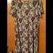 Lularoe Dresses | Lularoe Floral Carly Swing Dress. Size S. Nwt. | Color: Brown/Pink | Size: S