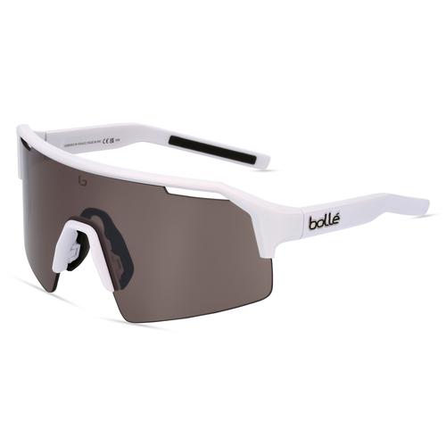 Bollé C-SHIFTER Unisex-Sonnenbrille Vollrand Monoscheibe Kunststoff-Gestell, weiß