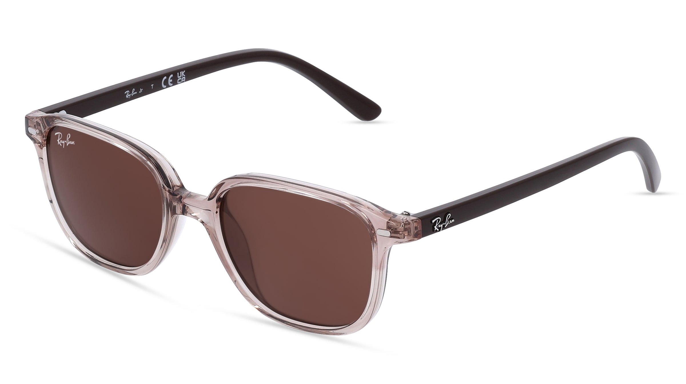 Ray-Ban Junior RJ 9093S LEONARD Kinder-Sonnenbrille Vollrand Quadratisch Kunststoff-Gestell, braun