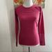 Lululemon Athletica Tops | Lululemon Athletica Activewear Long Sleeve Pink Stripe Thumbholes Top Sz 6 | Color: Pink | Size: 6