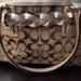 Coach Bags | Coach Handbag And Wallet, Medium Handbag, Brown With Gold Trim, Great Condition | Color: Brown/Gold | Size: Os