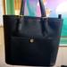 Michael Kors Bags | Authentic Michael Kors Meduim Black Leather Tote/Purse | Color: Black/Gold | Size: 9 1/2105 As Shown