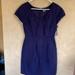 J. Crew Dresses | J. Crew Mini Purple Dress Shorts Sleeves Size 2 With Pockets | Color: Purple | Size: 2