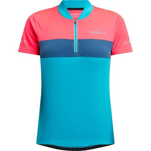 NAKAMURA Damen Fahrrad-Trikot Page, Größe 36 in BLUE AQUA/NAVY/PINK