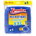 Spontex Microfibre Collection, super saugstarkes Mikrofasertuch, effizient ohne Chemie, im XXL Format 36 x 38 cm, Farbe nicht frei wählbar, 10 Stück