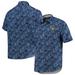 Men's Tommy Bahama Navy Milwaukee Brewers Jungle Shade Silk Camp Button-Up Shirt
