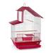 Tucker Murphy Pet™ Chealsy 24" Pointed Top Table Top Bird Cage w/ Perch Plastic/Steel in Red | 24 H x 14 W x 16 D in | Wayfair