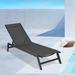 Outdoor Chaise Lounge Chair,Five-Position Adjustable Aluminum Recliner,All Weather For Patio,Beach,Yard, Pool
