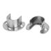 1 Pair Stainless Steel Closet Pole Socket Rob Support Flange Holder, 25mm/1" Dia - Silver Tone