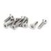 M8x30mm 5/16"x1-1/5" Torx Anti Theft Tamper Resistant Proof Security Screw 10pcs - Silver Tone