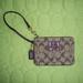 Coach Bags | Coach Small Brown Wristlet With Merlot Trim | Color: Brown/Tan | Size: Os
