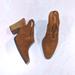 Anthropologie Shoes | Anthropologie Schuler & Sons Philadelphia Cowboy Suede Sling Backs | Color: Brown/Tan | Size: 8