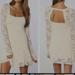 Free People Dresses | Free Popel Lace Square Neck Dress | Color: Cream | Size: S