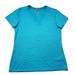 Nike Tops | Nike Drifit Women's Gym Yoga T-Shirt Running V-Neck Short Sleeve Blue Large | Color: Blue | Size: Large