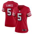 Women's Nike Trey Lance Scarlet San Francisco 49ers Alternate Game Jersey