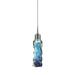 Bruck Lighting Aria LED Pendant w/ Canopy Glass in Blue | 9.7 H x 2 W x 2 D in | Wayfair MLED/30K/MC/P/982