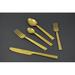 Classy R Us Vibhsa 20 Piece Flatware Set Service for 4 Stainless Steel in Gray/Yellow | Wayfair 810043924474